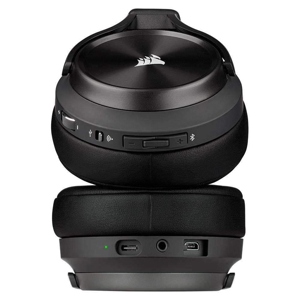 Headset Sem Fio Gamer Corsair Virtuoso XT , RGB, Som Surround 7.1, Driver 50mm, Bluetooth, Cinza Ardósia - CA-9011188-NA