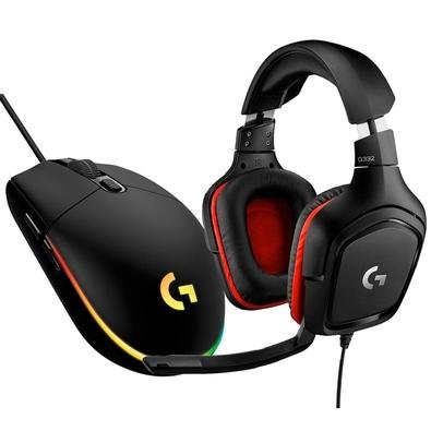 Kit Gamer Logitech Headset G Mouse G Kabum