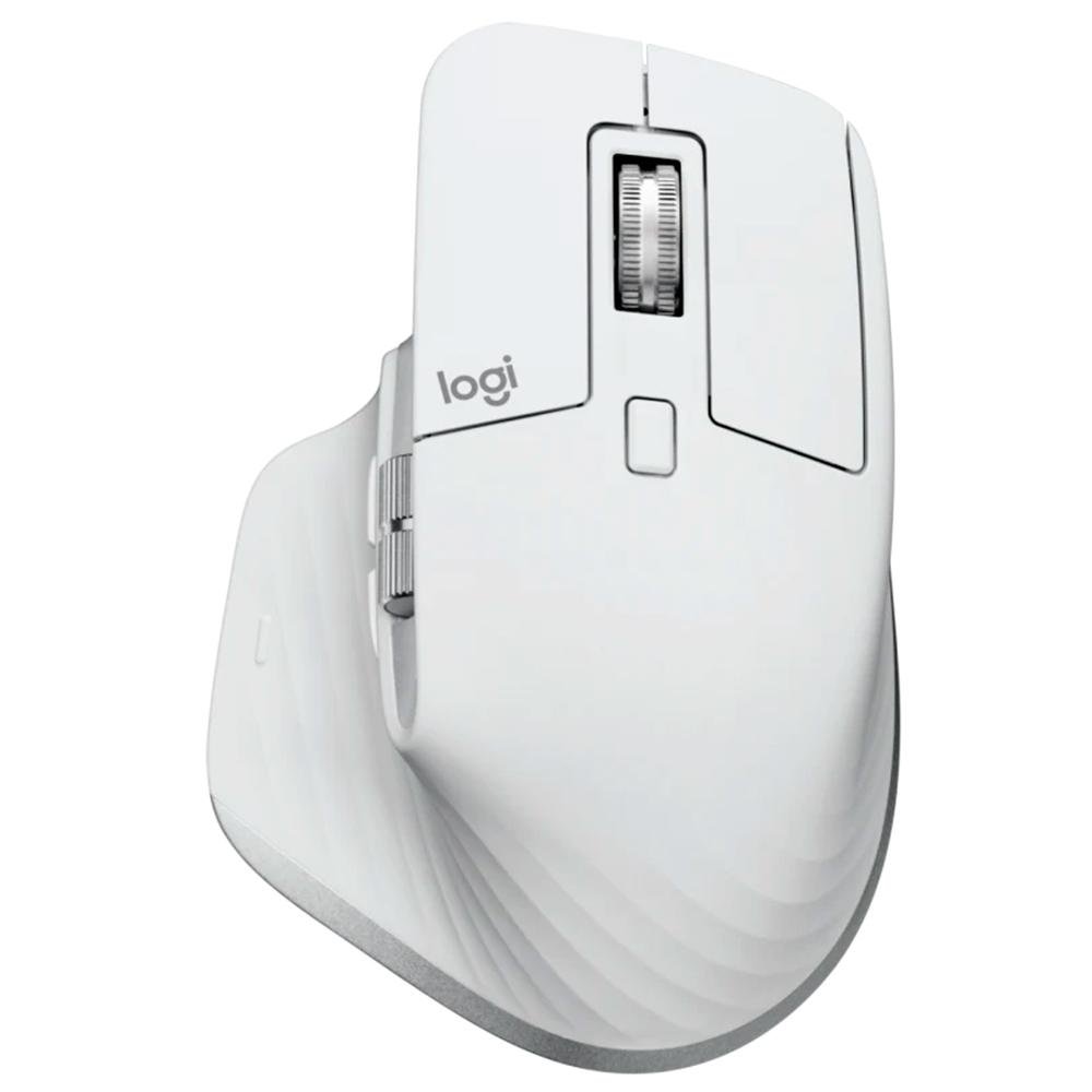 Mouse Sem Fio Logitech MX Master 3S, 8000 DPI, Bluetooth, USB, para Uso em Qualquer Superfície, Clique Silencioso, Cinza - 910-006562