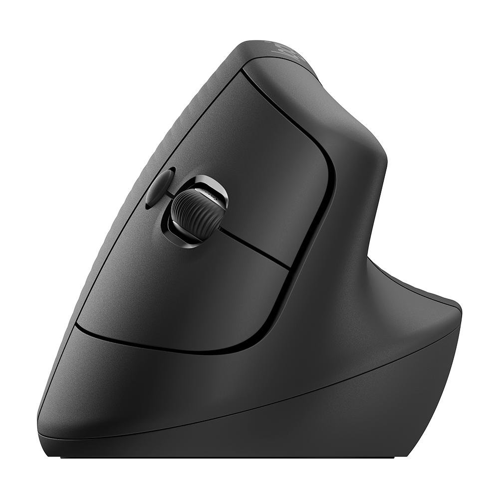 Mouse Sem Fio Logitech Lift, 4000 DPI, 6 Botões, Bluetooth, Ergonômico, USB, Grafite - 910-006466