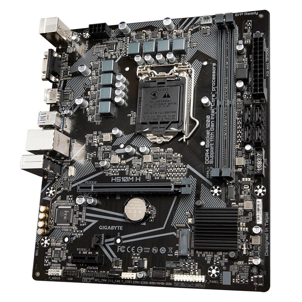 Kit Processador Intel Core i3-10105 + Placa Mãe Gigabyte H510M