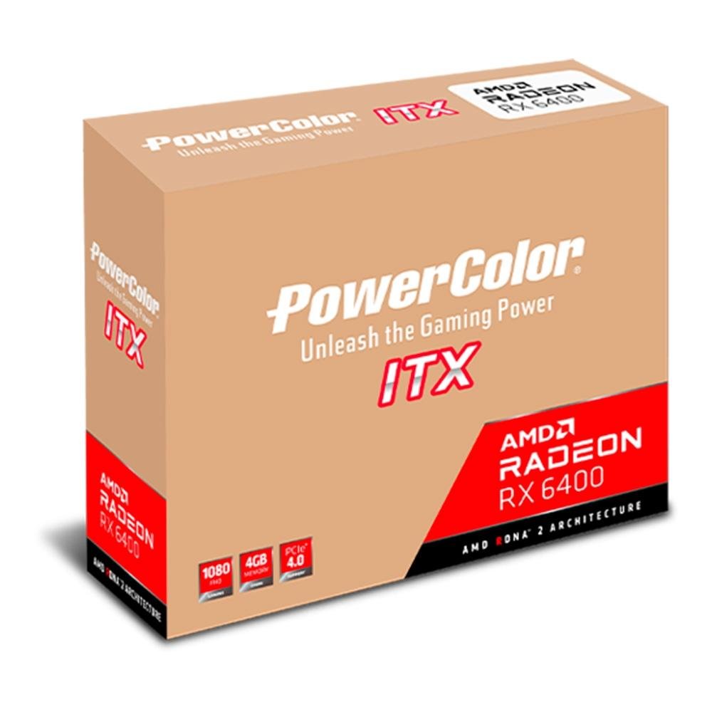 Placa de Video Power Color Radeon AXRX 6400 | KaBuM!
