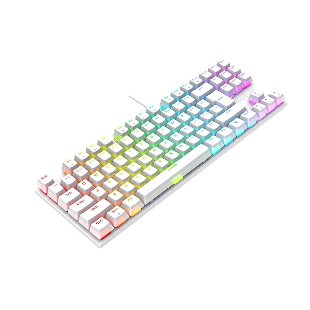 Teclado Mecânico Gamer Force One Keyboard Avro Pro, RGB, Switch Outemu Red, USB, Branco Teclado Mecânico Gamer Force One Keyboard Avro Pro, RGB, Switch Outemu Red, USB, Branco