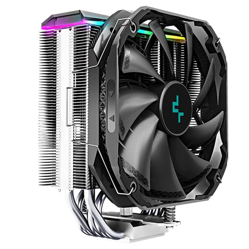 Cooler para Processador Deepcool AS500, RGB, Intel e AMD, 140mm, Preto - R-AS500-BKNLMN-G