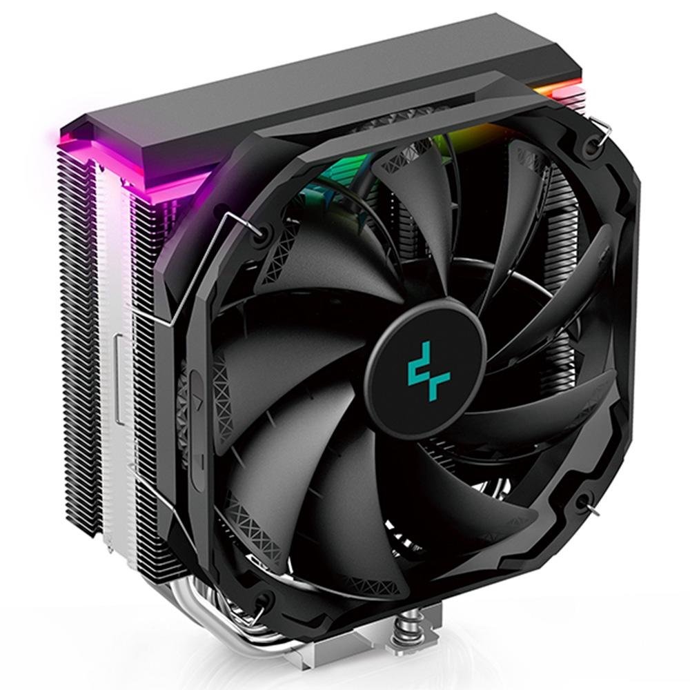 Cooler para Processador Deepcool AS500, RGB, Intel e AMD, 140mm, Preto - R-AS500-BKNLMN-G