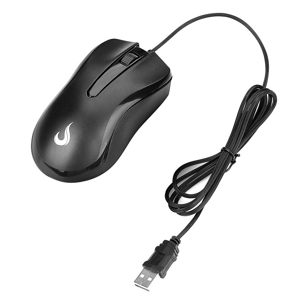 Teclado e Mouse Rise Mode Office OF 02, USB, ABNT2, Preto - RM-TM-02-FB