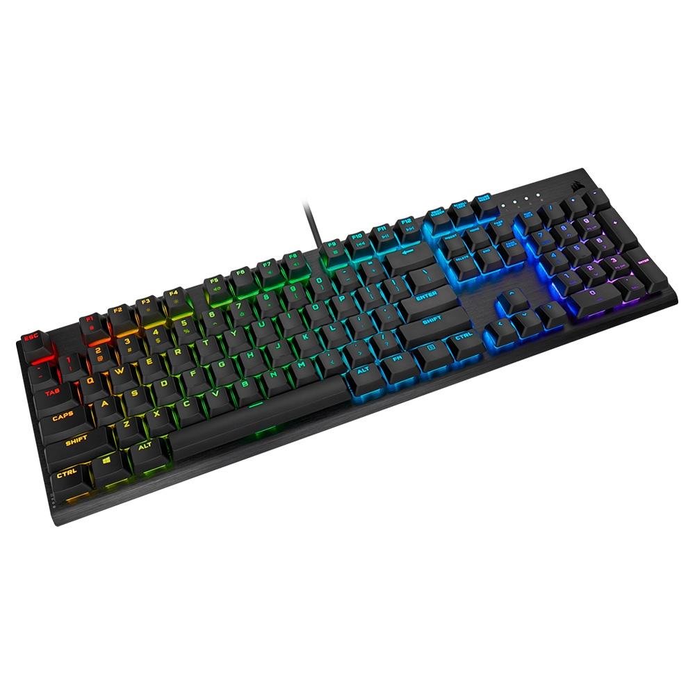 Teclado Mecânico Gamer Corsair K60 PRO, RGB, USB, Switch Cherry Cherry MX Low Profile Speed, Full Size - CH-910D018-NA Teclado Mecânico Gamer Corsair K60 PRO, RGB, USB, Switch Cherry Cherry MX Low Profile Speed, Full Size - CH-910D018-NA