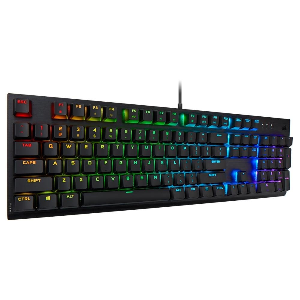 Teclado Mecânico Gamer Corsair K60 PRO, RGB, USB, Switch Cherry Cherry MX Low Profile Speed, Full Size - CH-910D018-NA Teclado Mecânico Gamer Corsair K60 PRO, RGB, USB, Switch Cherry Cherry MX Low Profile Speed, Full Size - CH-910D018-NA