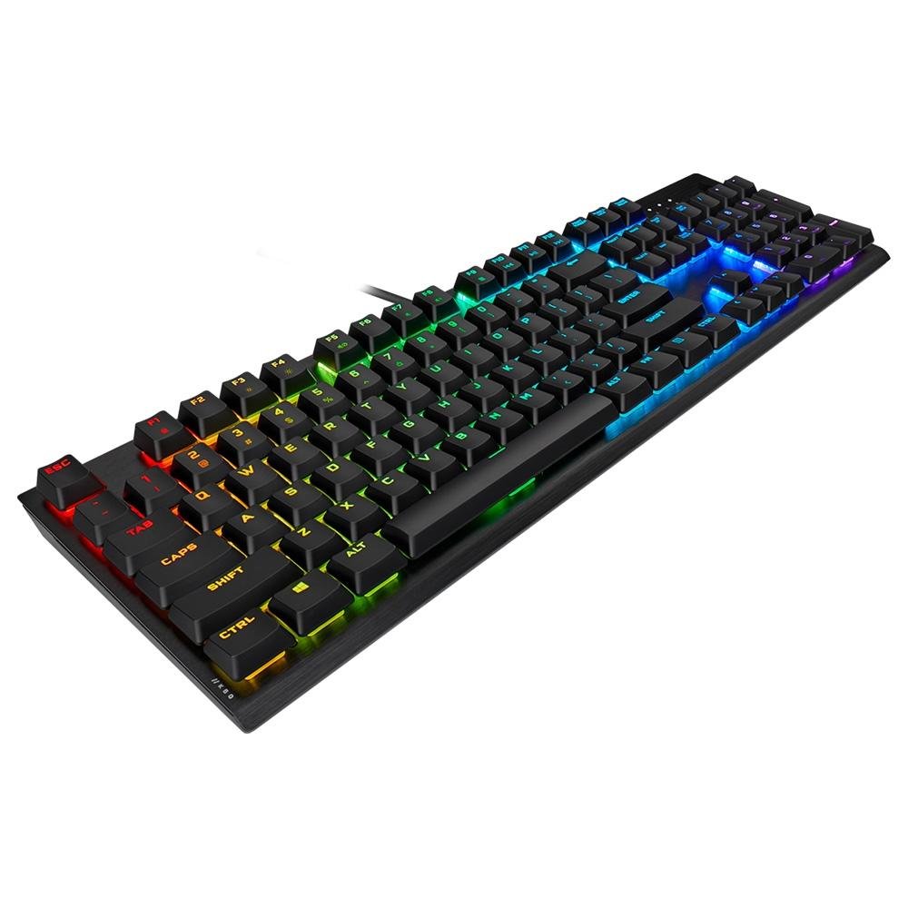 Teclado Mecânico Gamer Corsair K60 PRO, RGB, USB, Switch Cherry Cherry MX Low Profile Speed, Full Size - CH-910D018-NA Teclado Mecânico Gamer Corsair K60 PRO, RGB, USB, Switch Cherry Cherry MX Low Profile Speed, Full Size - CH-910D018-NA