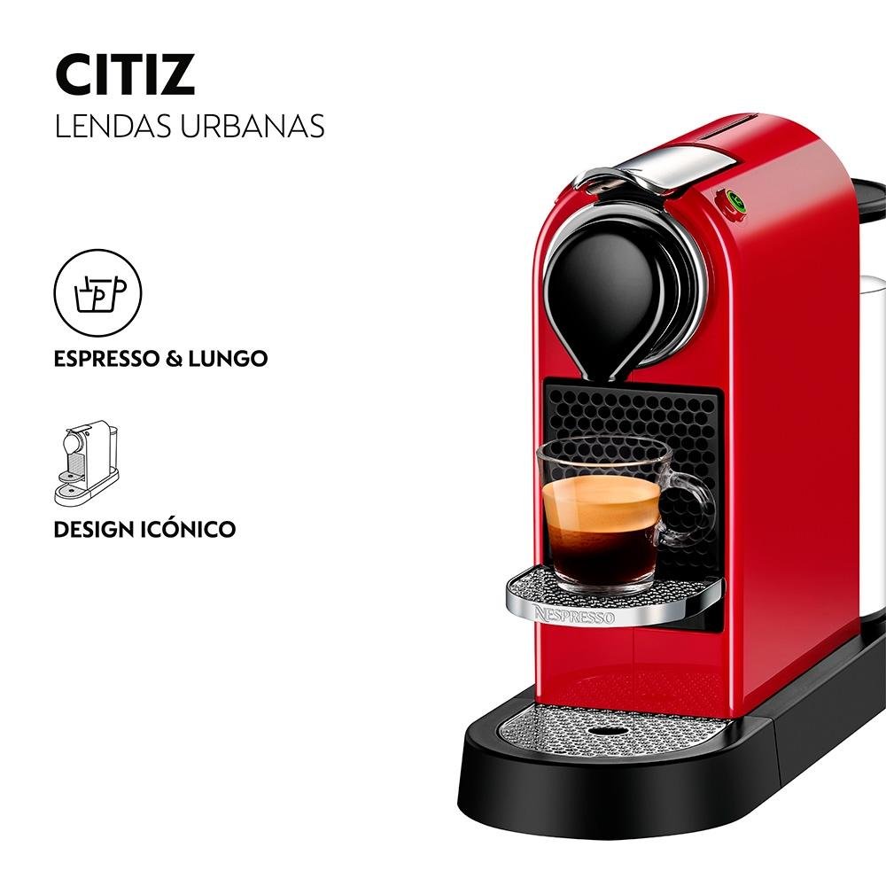 Cafeteira Nespresso Citiz, 1260W, 220V, Vermelho Cereja - C113-BR3