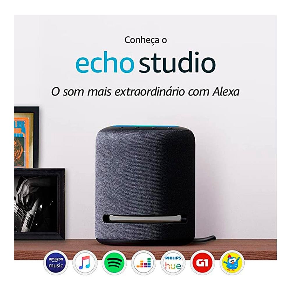 Echo Studio, com Alexa | KaBuM!