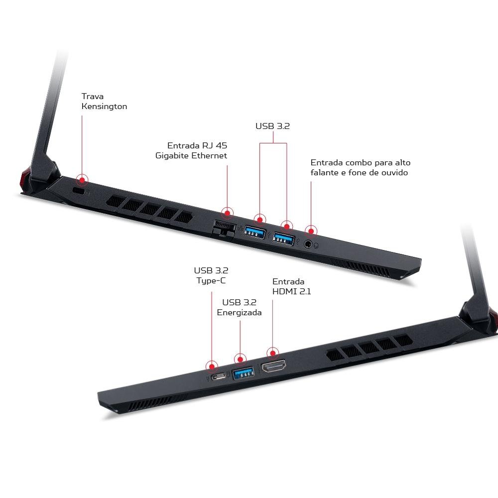 Notebook Acer Nitro 5 GeForce RTX3050 | KaBuM!