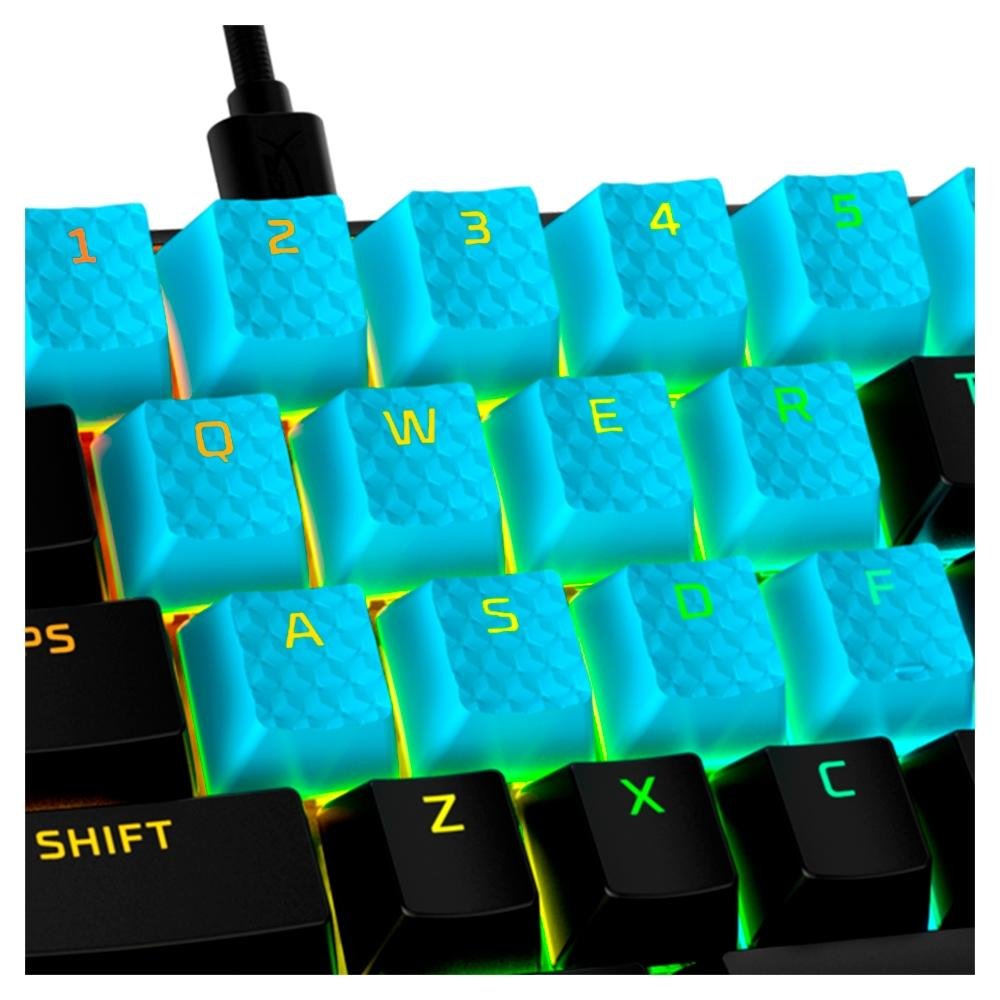 Teclas HyperX para Teclado Gamer, Azul, US, 19 peças, Azul - 519U1AA#AB Teclas HyperX para Teclado Gamer, Azul, US, 19 peças, Azul - 519U1AA#AB