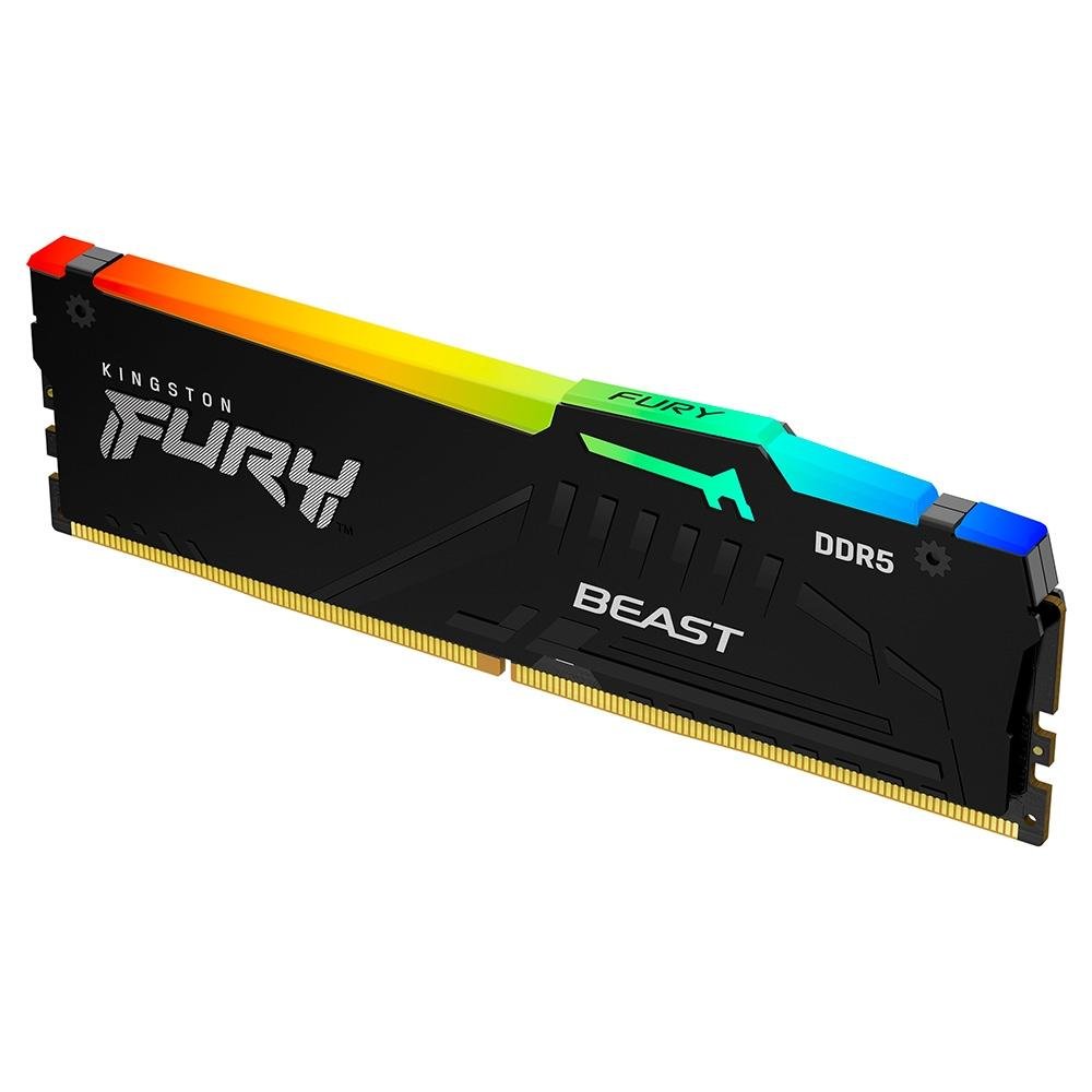 Memória Kingston Fury Beast, RGB, 16GB | KaBuM!