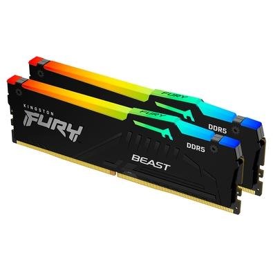 Memória Kingston Fury Beast, RGB, 16GB | KaBuM!