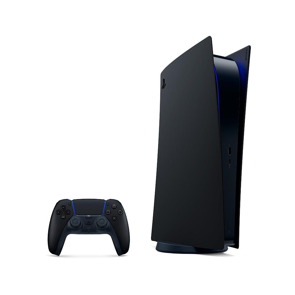 Tampas de Console PlayStation 5 Edição Digital, Midnight Black