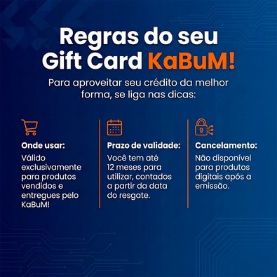Gift Card KaBuM: 1.000 Reais - Código Digital
