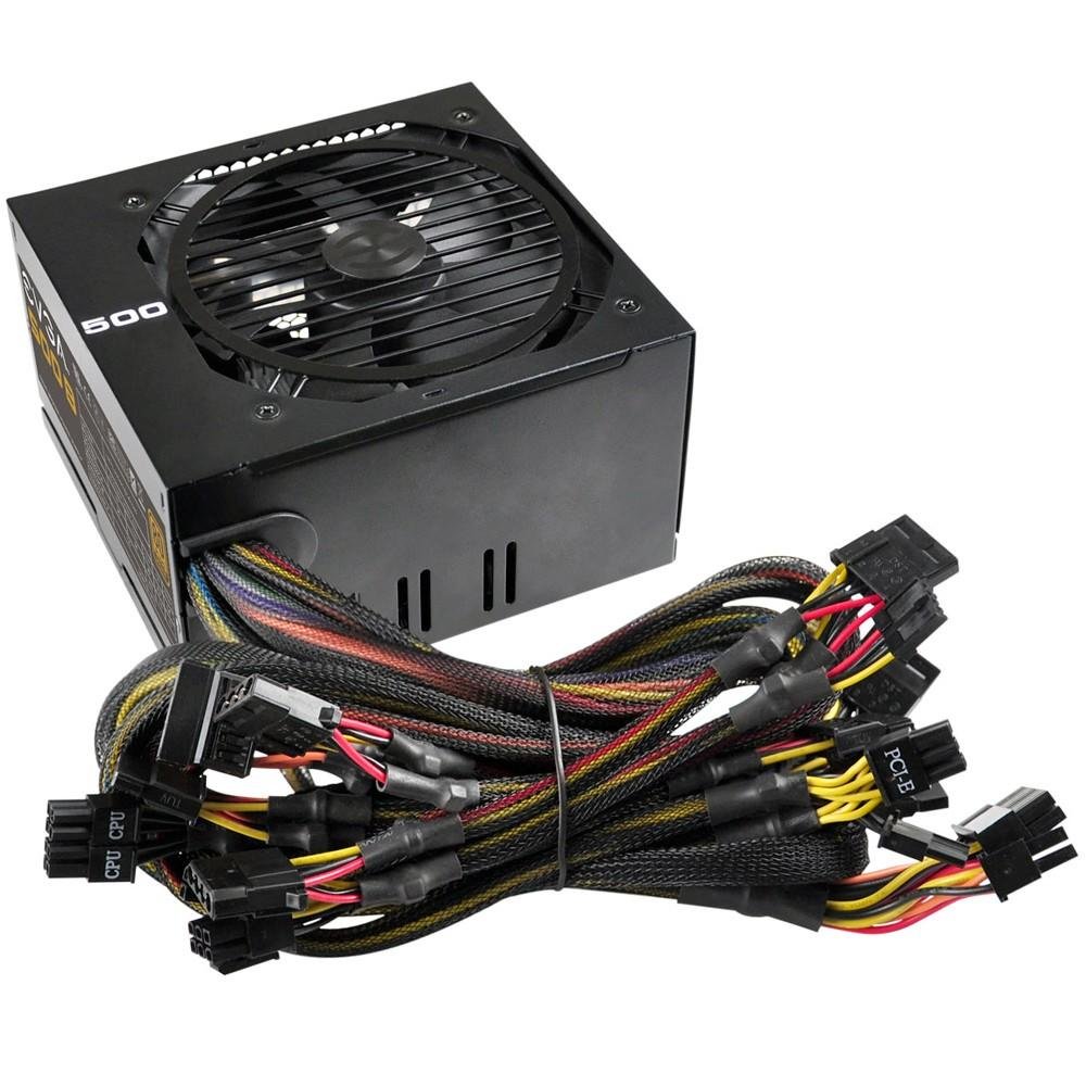 Fonte EVGA 500W 80 Plus Bronze 100-B1-0500-KR Fonte EVGA 500W 80 Plus Bronze 100-B1-0500-KR