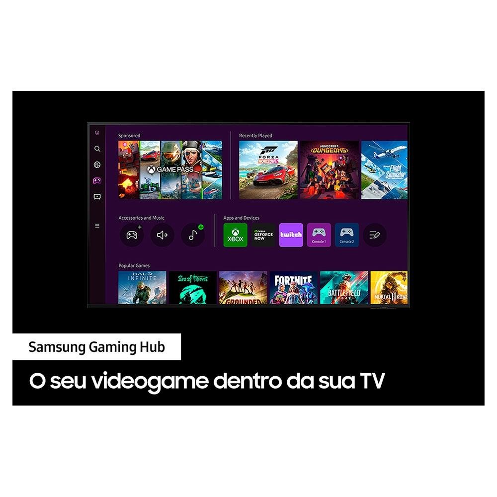 Smart TV Samsung 55 Polegadas QLED 4K, 3 HDMI, 2 USB, Bluetooth, Wi-Fi, Gaming Hub, Tela sem limites, Alexa built in - QN55Q60CAGXZD Smart TV Samsung 55 Polegadas QLED 4K, 3 HDMI, 2 USB, Bluetooth, Wi-Fi, Gaming Hub, Tela sem limites, Alexa built in - QN55Q60CAGXZD