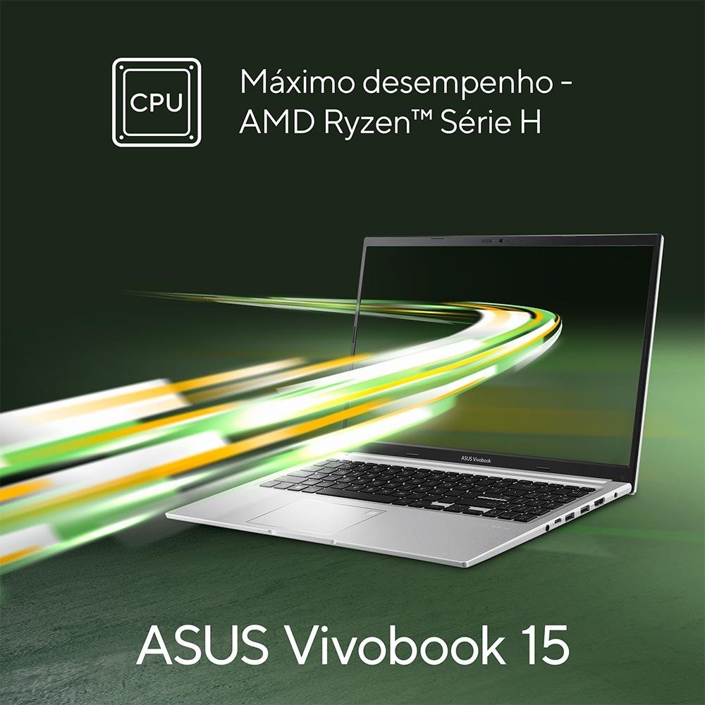 Notebook Asus Vivobook AMD Ryzen 5-4600H | KaBuM!