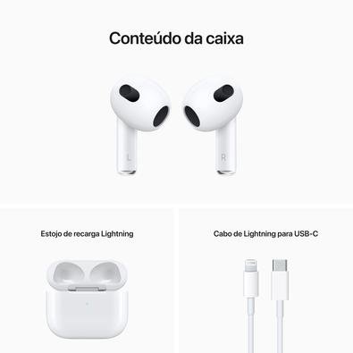 AirPods (3ª geração) com estojo, Lightning | KaBuM