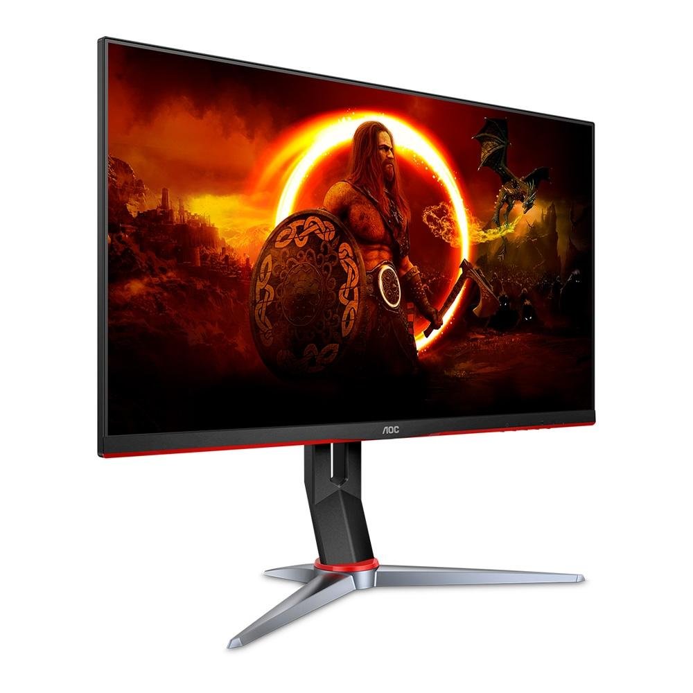 Monitor Gamer AOC 27", QHD, 155Hz, 1ms, VA, DisplayPort e HDMI, FreeSync Premium, 121.5% sRGB, Ajuste de Altura - Q27G2