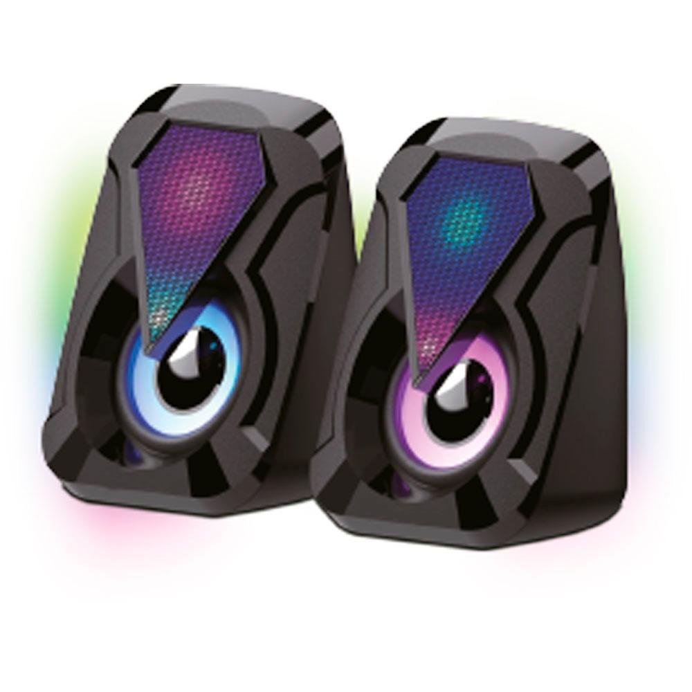 Caixa de Som X-Cell XC-CM-19 Multimidia, LED, 10W, Preto - XC-CM-19 Caixa de Som X-Cell XC-CM-19 Multimidia, LED, 10W, Preto - XC-CM-19