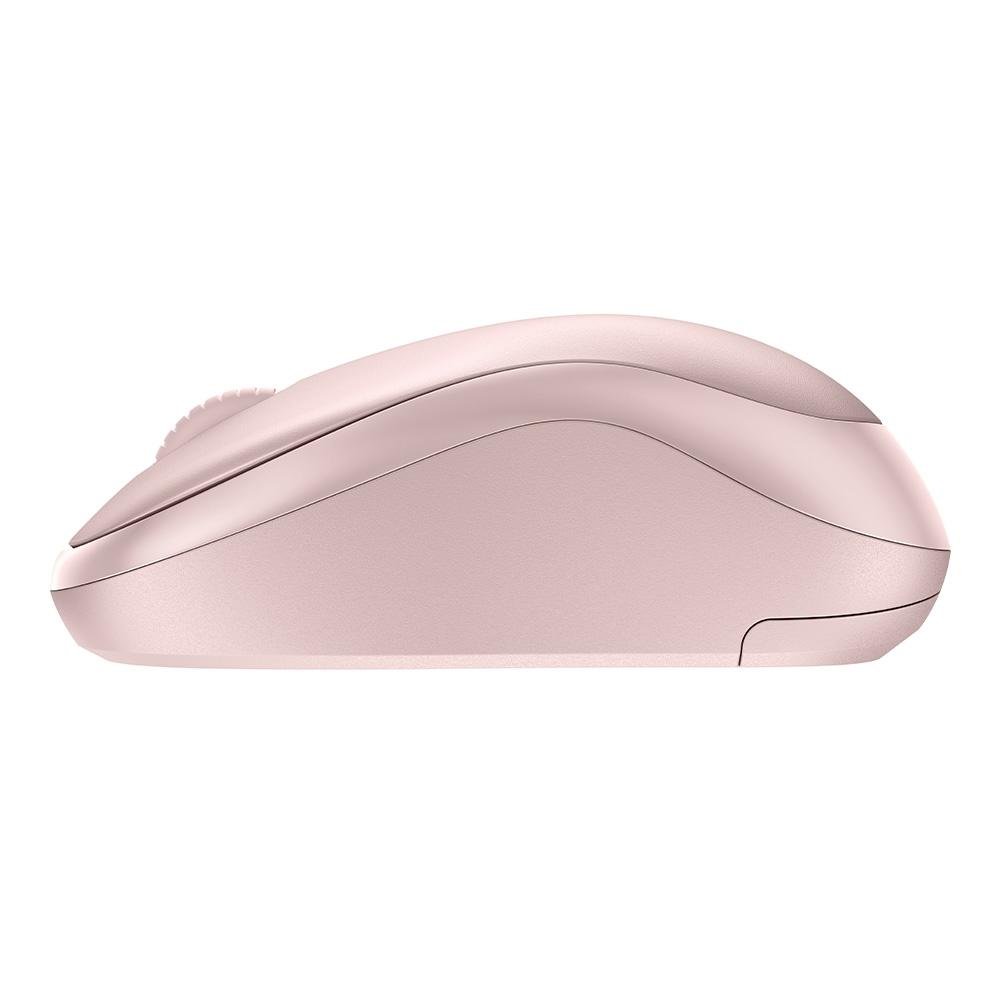 Mouse Sem Fio Logitech M240, Bluetooth, Clique Silencioso, Design Ambidestro Compacto, Rosa - 910-007117