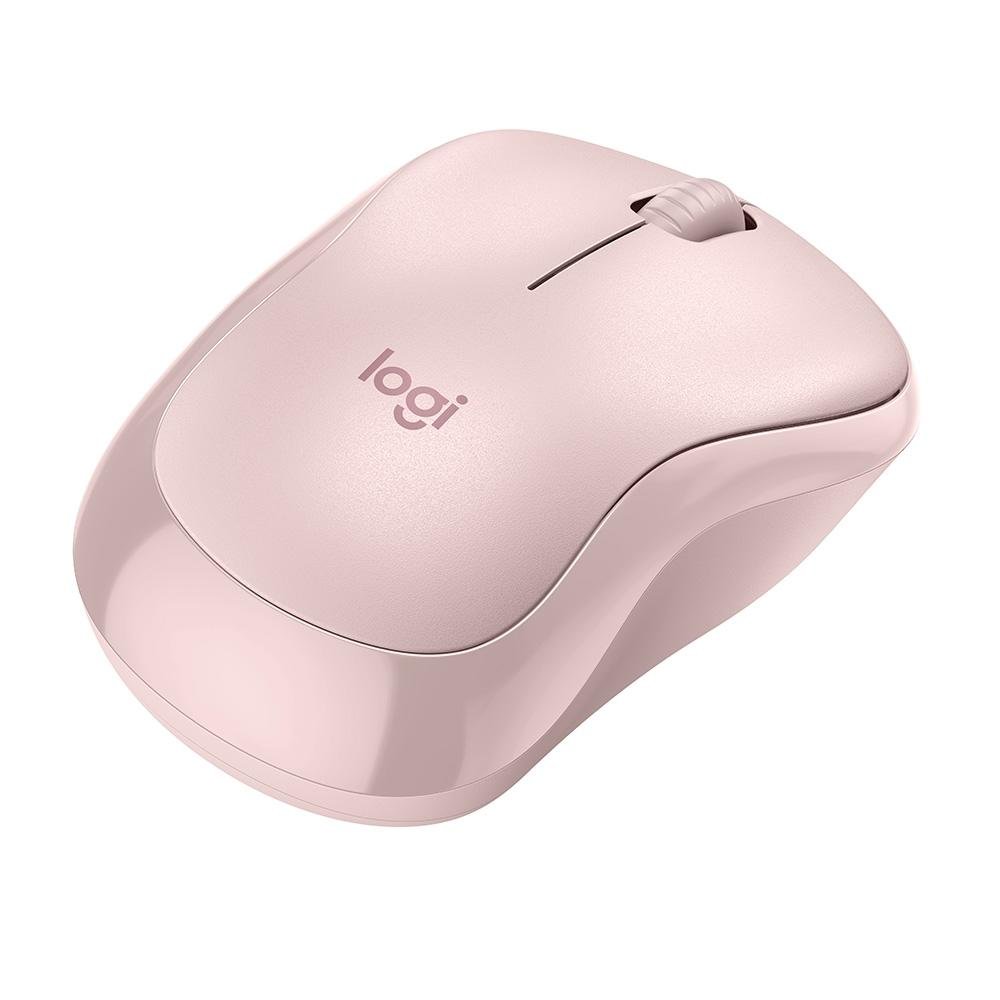 Mouse Sem Fio Logitech M240, Bluetooth, Clique Silencioso, Design Ambidestro Compacto, Rosa - 910-007117
