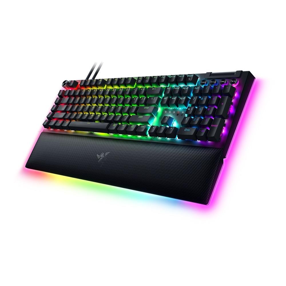Teclado Gamer Razer Blackwidow V4 PRO, Chroma RGB, Switch Green, Layout US - RZ0304680200R3U