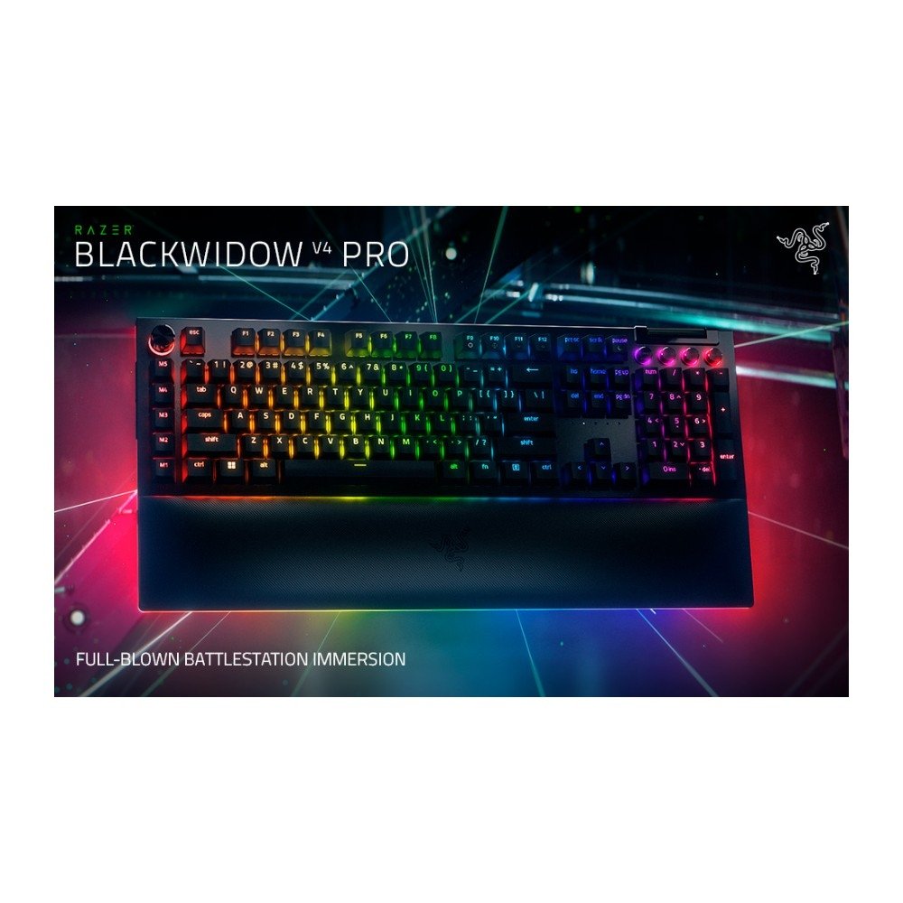 Teclado Razer Blackwidow V4 PRO | KaBuM!