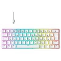Teclado Mecânico Gamer Hyrax Thunder HCK61, RGB, Switch Red, 100% anti-ghosting, ABNT2 - HCK61W-RED-RGB