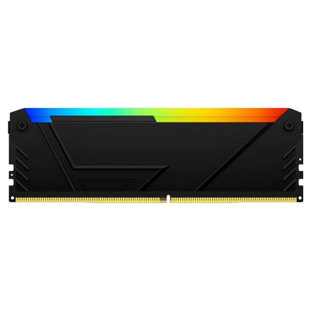 Memória RAM Kingston Fury Beast, RGB, 128GB (4x32GB), 3600MHz, DDR4, CL17, Preto - KF436C18BB2AK4/128