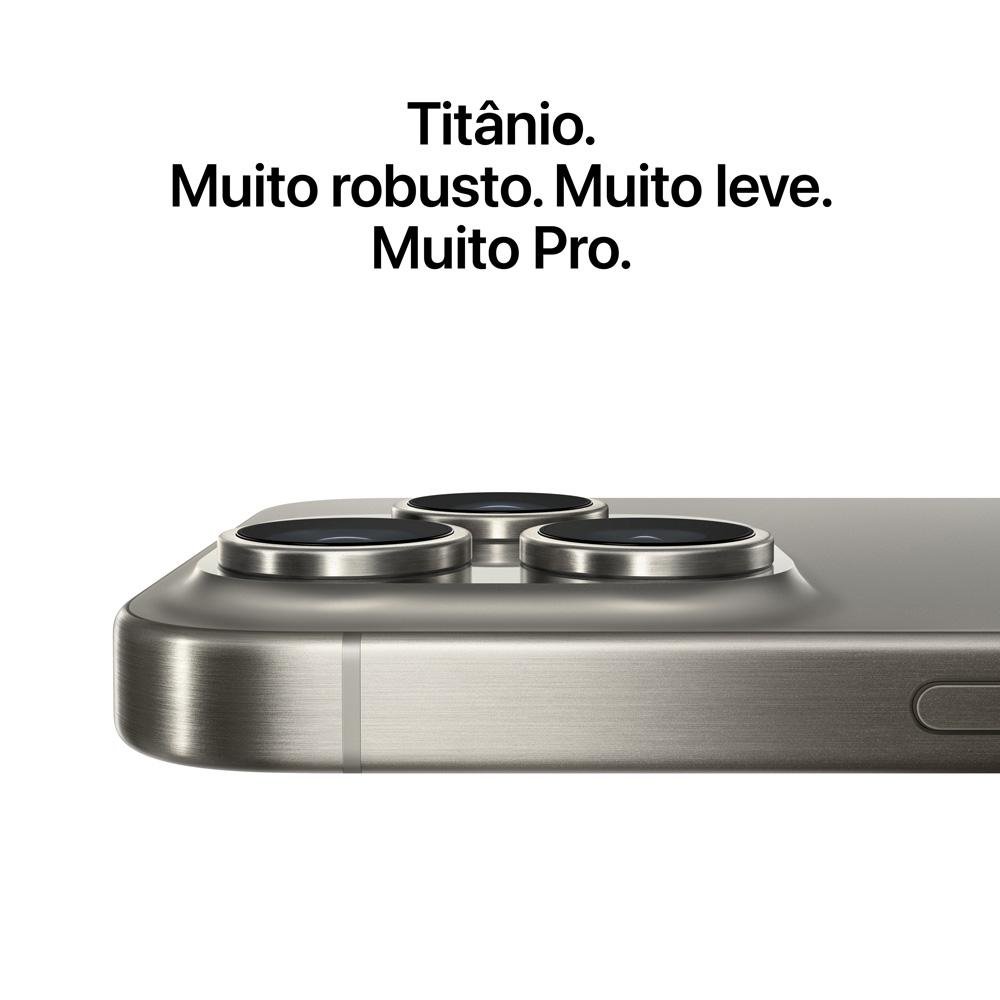 IPhone 15 Pro Apple 256GB 6.1 Titânio Pto | KaBuM!