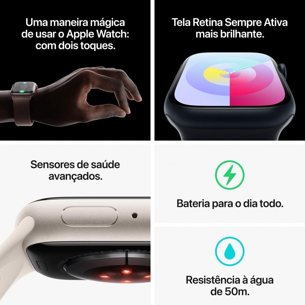 Apple Watch Series 9 GPS + Cellular 45mm | KaBuM!