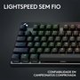 Teclado Gamer Sem Fio Logitech G Pro X com design TKL, Layout US, RGB LIGHTSYNC e Switch Exclusivo GX Brown Tactile, Preto- 920-012127
