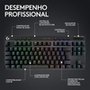 Teclado Gamer Sem Fio Logitech G Pro X com design TKL, Layout US, RGB LIGHTSYNC e Switch Exclusivo GX Brown Tactile, Preto- 920-012127