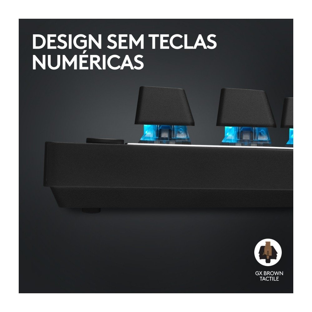Teclado Gamer Sem Fio Logitech G Pro X com design TKL, Layout US, RGB LIGHTSYNC e Switch Exclusivo GX Brown Tactile, Preto- 920-012127 Teclado Gamer Sem Fio Logitech G Pro X com design TKL, Layout US, RGB LIGHTSYNC e Switch Exclusivo GX Brown Tactile, Preto- 920-012127