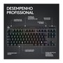 Teclado Gamer Sem Fio Logitech G Pro X com design TKL, Layout US, RGB LIGHTSYNC e Switch Exclusivo GX Brown Tactile, Preto- 920-012127