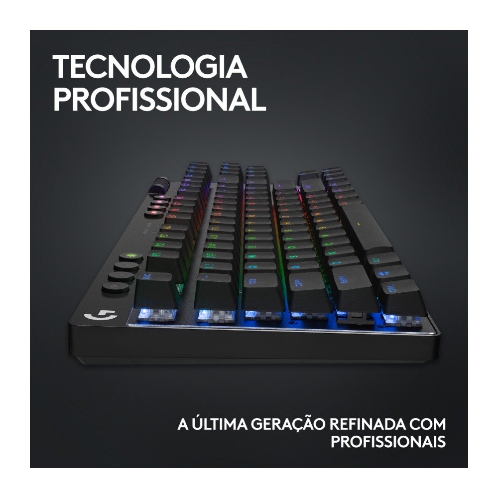 Teclado Logitech G Pro X TKL Sem Fio | KaBuM!