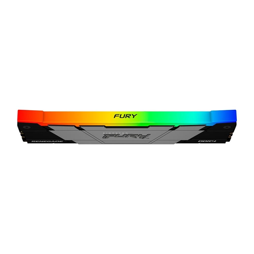 Memória RAM Kingston Fury Renegade, RGB, 16GB, DDR4, (2x8GB), 3600MHz, CL16, Preto - KF436C16RB2AK2/16 Memória RAM Kingston Fury Renegade, RGB, 16GB, DDR4, (2x8GB), 3600MHz, CL16, Preto - KF436C16RB2AK2/16
