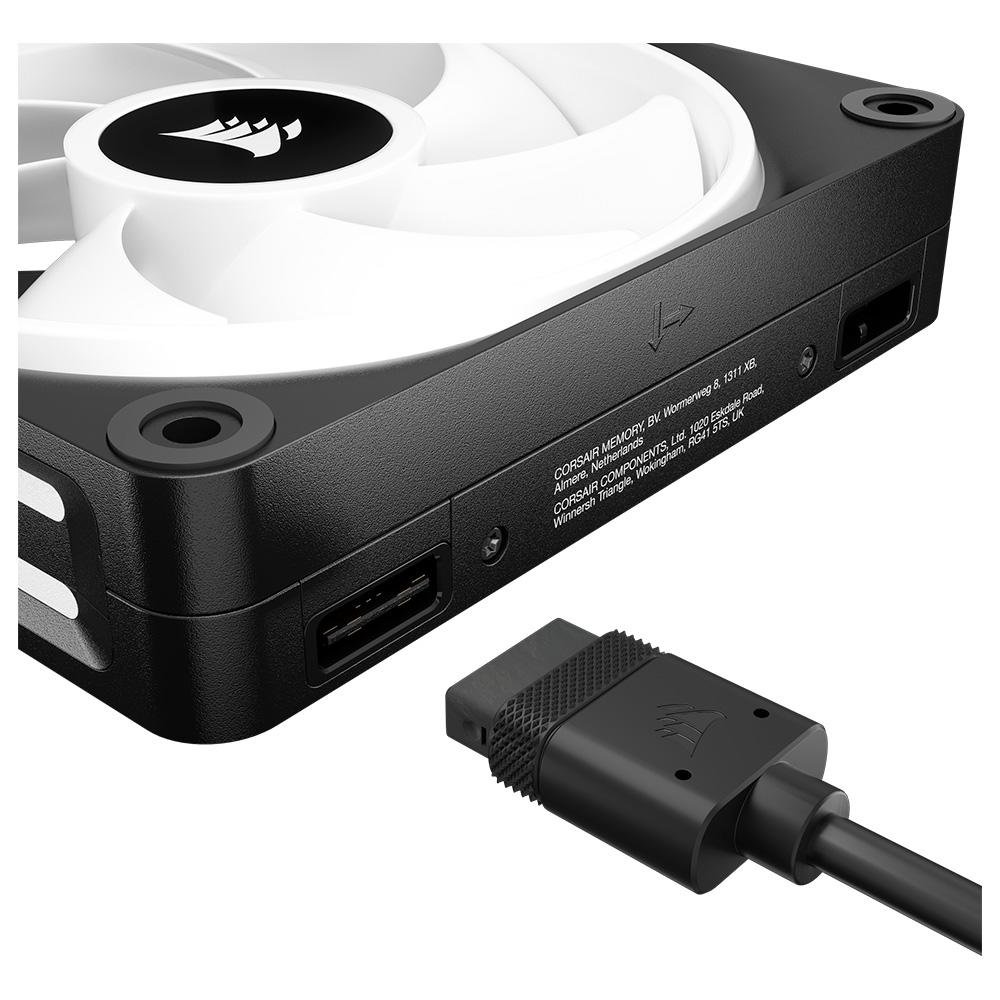 Kit Cooler FAN 3 Un Corsair QX120 | KaBuM!