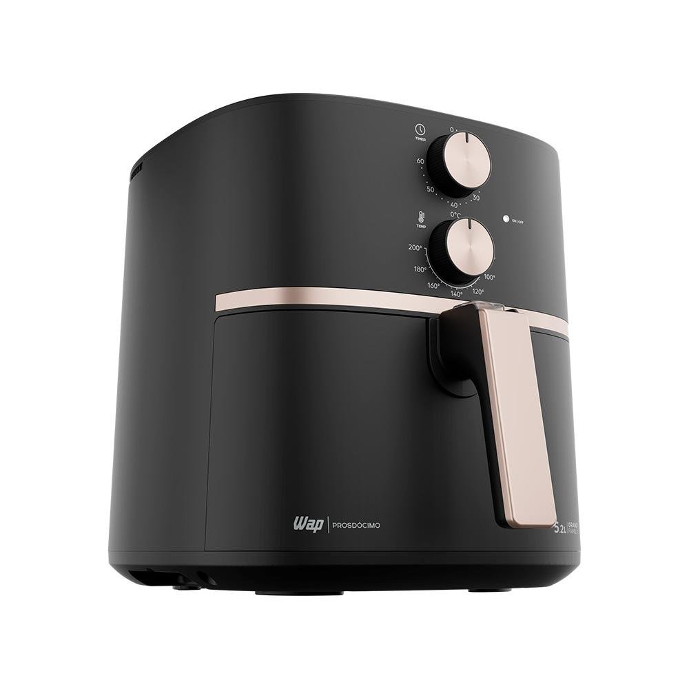 Fritadeira Air Fry Sem Óleo WAP Grand Family, 5.2L, 1500W, Com Cesto e Grelha, Removíveis e Duplo Revestimento Antiaderente, 127V - FW009539 Fritadeira Air Fry Sem Óleo WAP Grand Family, 5.2L, 1500W, Com Cesto e Grelha, Removíveis e Duplo Revestimento Antiaderente, 127V - FW009539