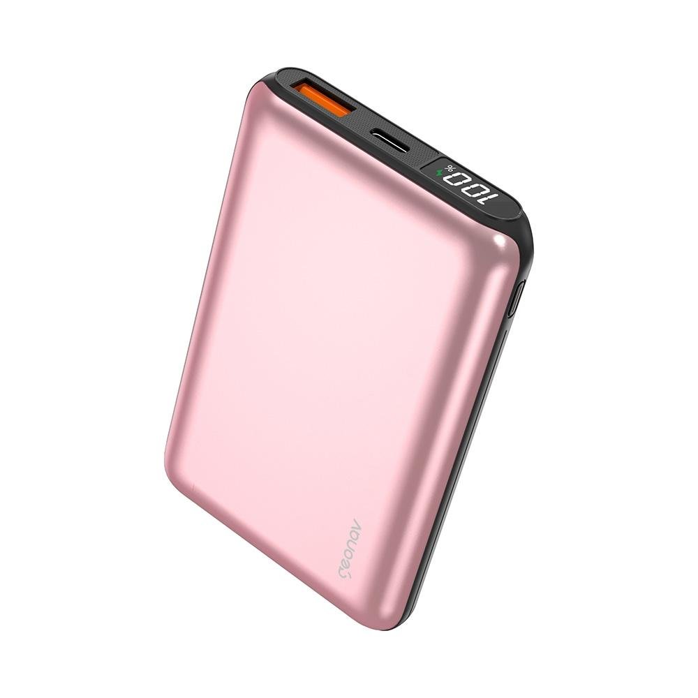 Carregador Portátil Power Bank Geonav, 10.000 MAh, Rosa Dourado - PB10K20WRG Carregador Portátil Power Bank Geonav, 10.000 MAh, Rosa Dourado - PB10K20WRG