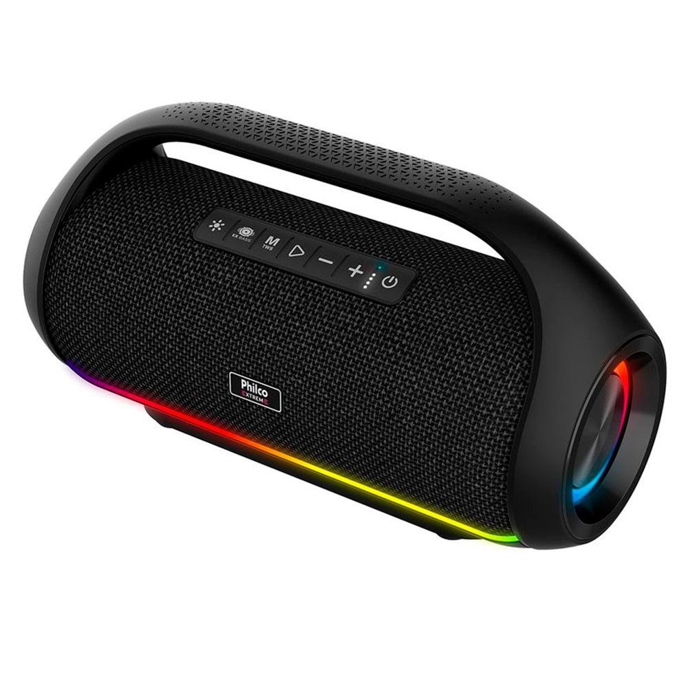 Caixa de Som Bluetooth Philco Extreme PBS220BT, 220W RMS, IPX5 Resistente à Água, Preto - 56603791 Caixa de Som Bluetooth Philco Extreme PBS220BT, 220W RMS, IPX5 Resistente à Água, Preto - 56603791