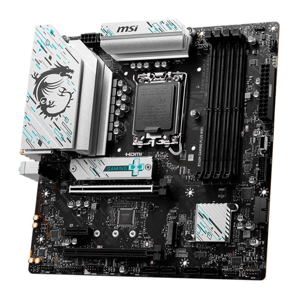 MSI B760M GAMING PLUS WIFI 新品未開封品 Placa Mãe MSI B760M Gaming Plus | KaBuM!