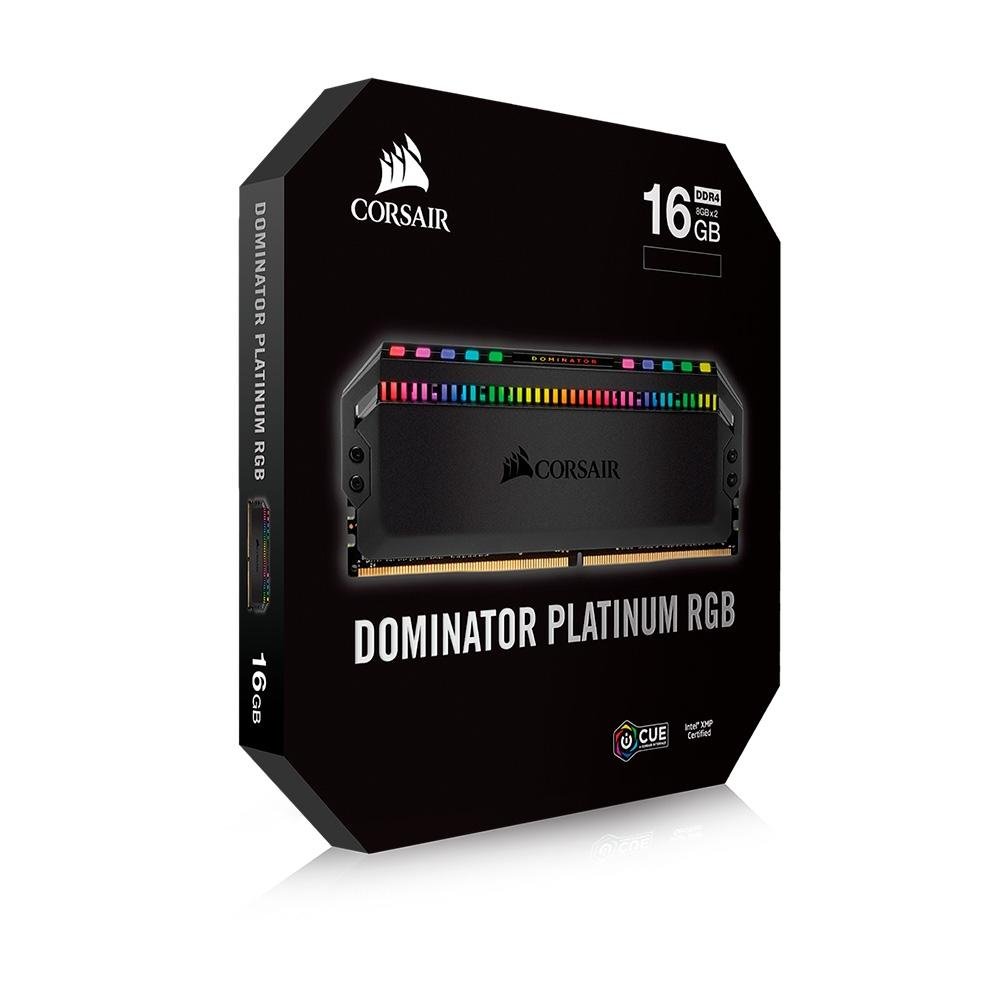 DOMINATOR PLATINUM RGB 8GB×2 Memória Corsair Dominator Platinum RGB | KaBuM!