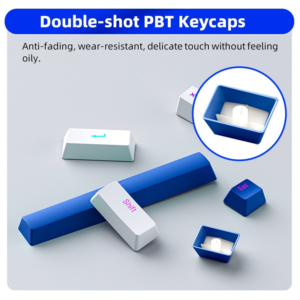 Teclado Machenike K500B-B87 RGB Switch Red | KaBuM