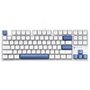 Teclado Mecânico Gamer Machenike K500B-B87 RGB, Switch RED, Layout 80%, Usb-C, Abnt2, Branco E Azul - REF JJ02GZ009
