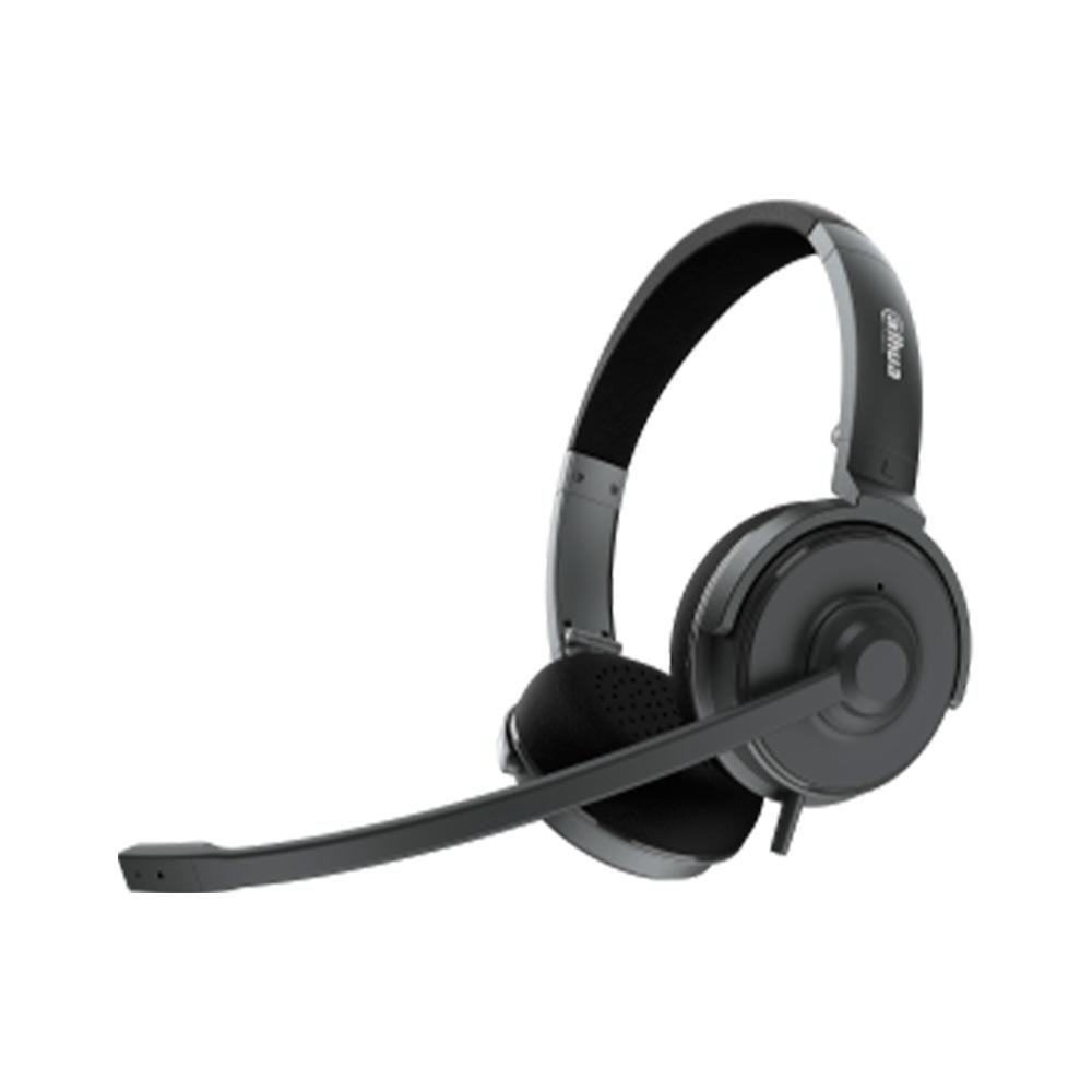 Headset Dahua, Controles de Áudio Integrado e Microfone, USB, Preto - VCS-ER200